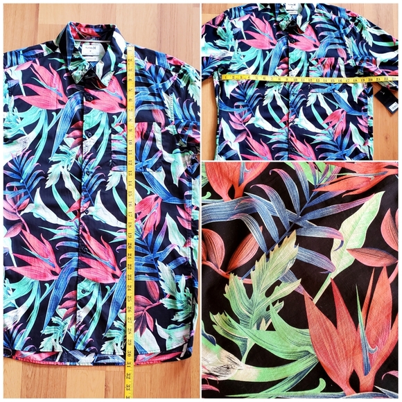 Hurley Men's Tailored Fit Shirt, size M - Picture 3 of 3